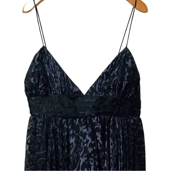 MILLY V-Neck A-Line Blue Dress - Picture 7 of 13